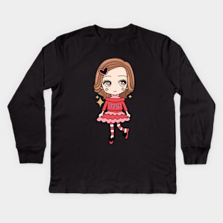 Hachi Chibi Kids Long Sleeve T-Shirt